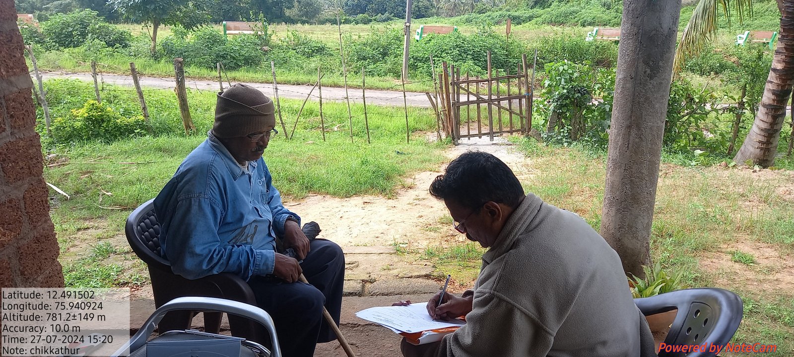 Field data collection with tablet