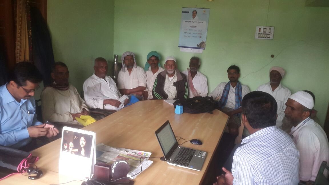 Research team reviewing project findings